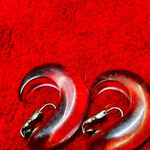 Vintage acrilic earrings